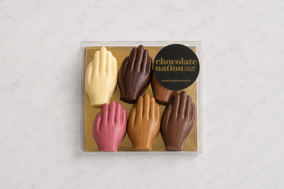 Antwerpse handjes 5 smaken 90 g-Chocolate Nation-Chocolate Nation