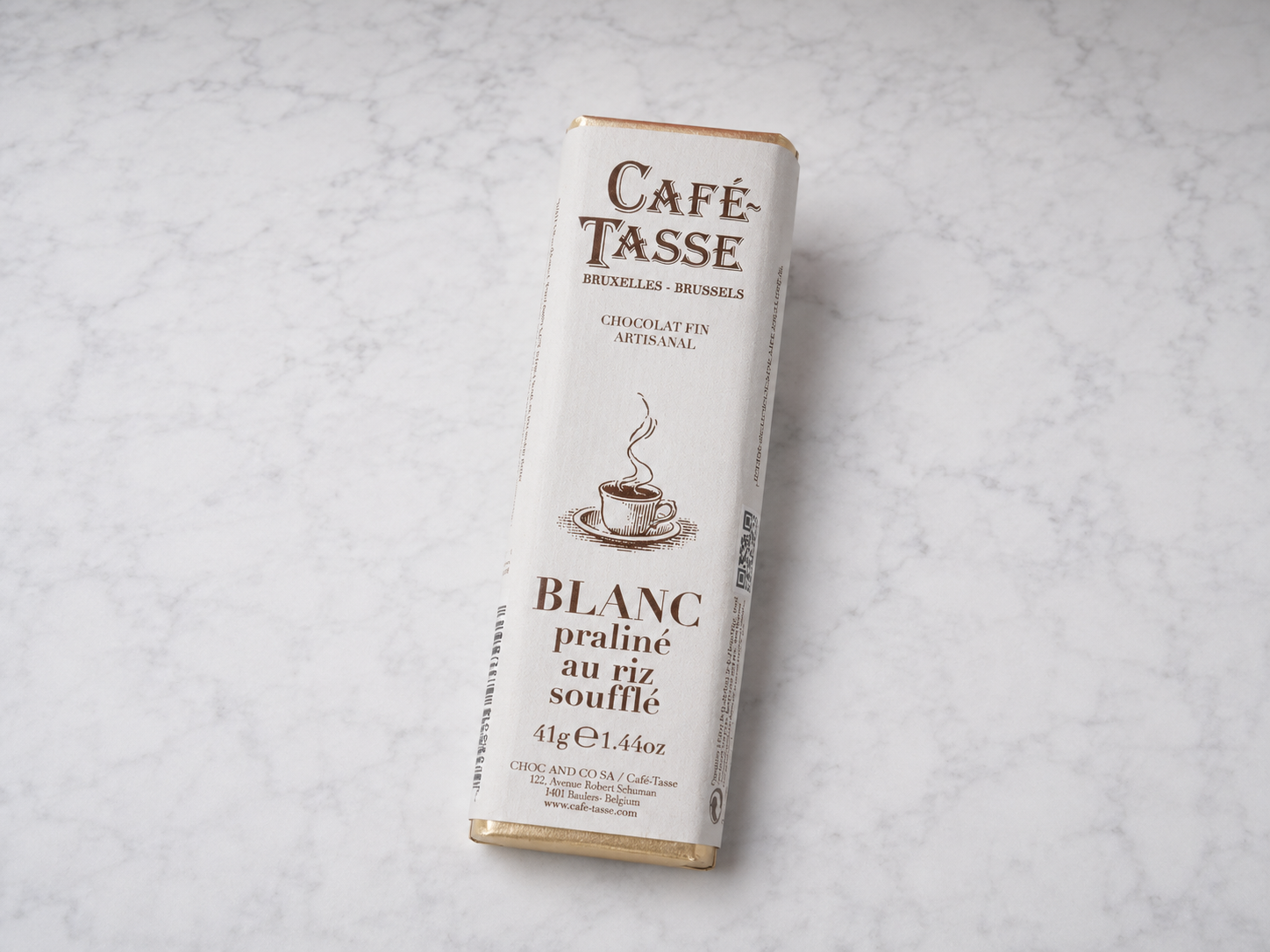 Bâtons blanc praliné & riz soufflée 41g