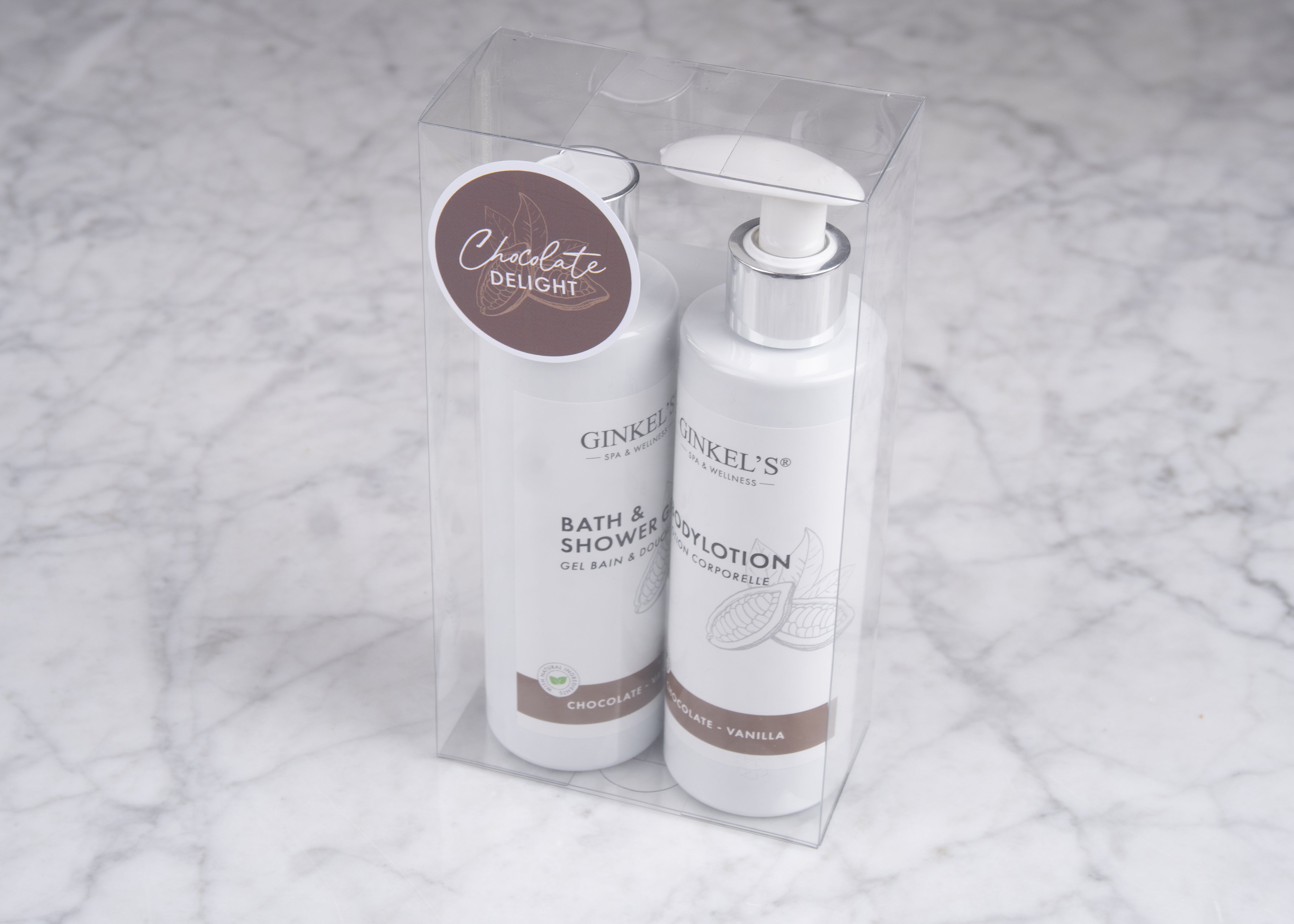 Giftset showergel & bodylotion Chocolate Vanilla 2 x 200 ml