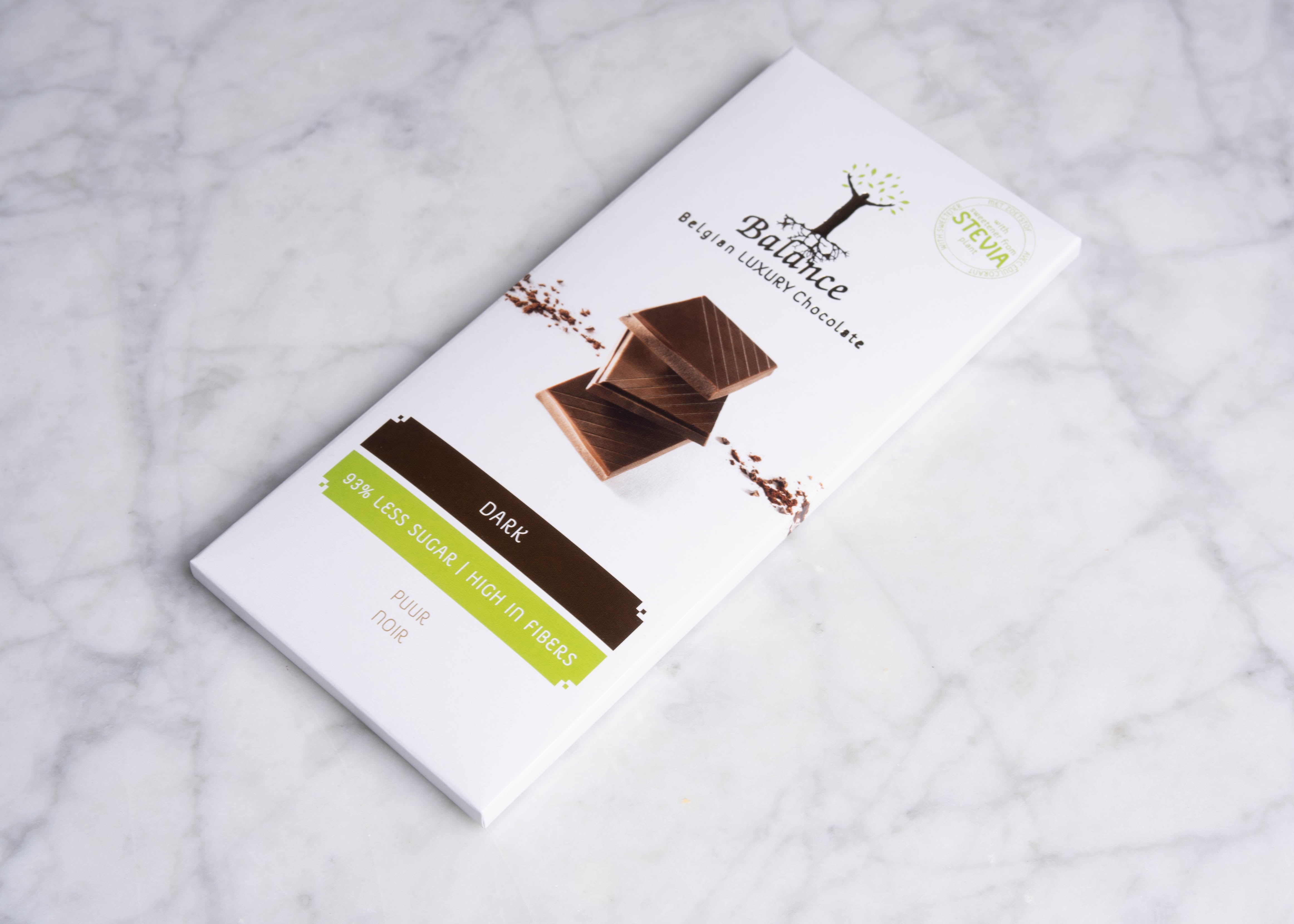 Stevia Luxe Tablet pure chocolade 85g