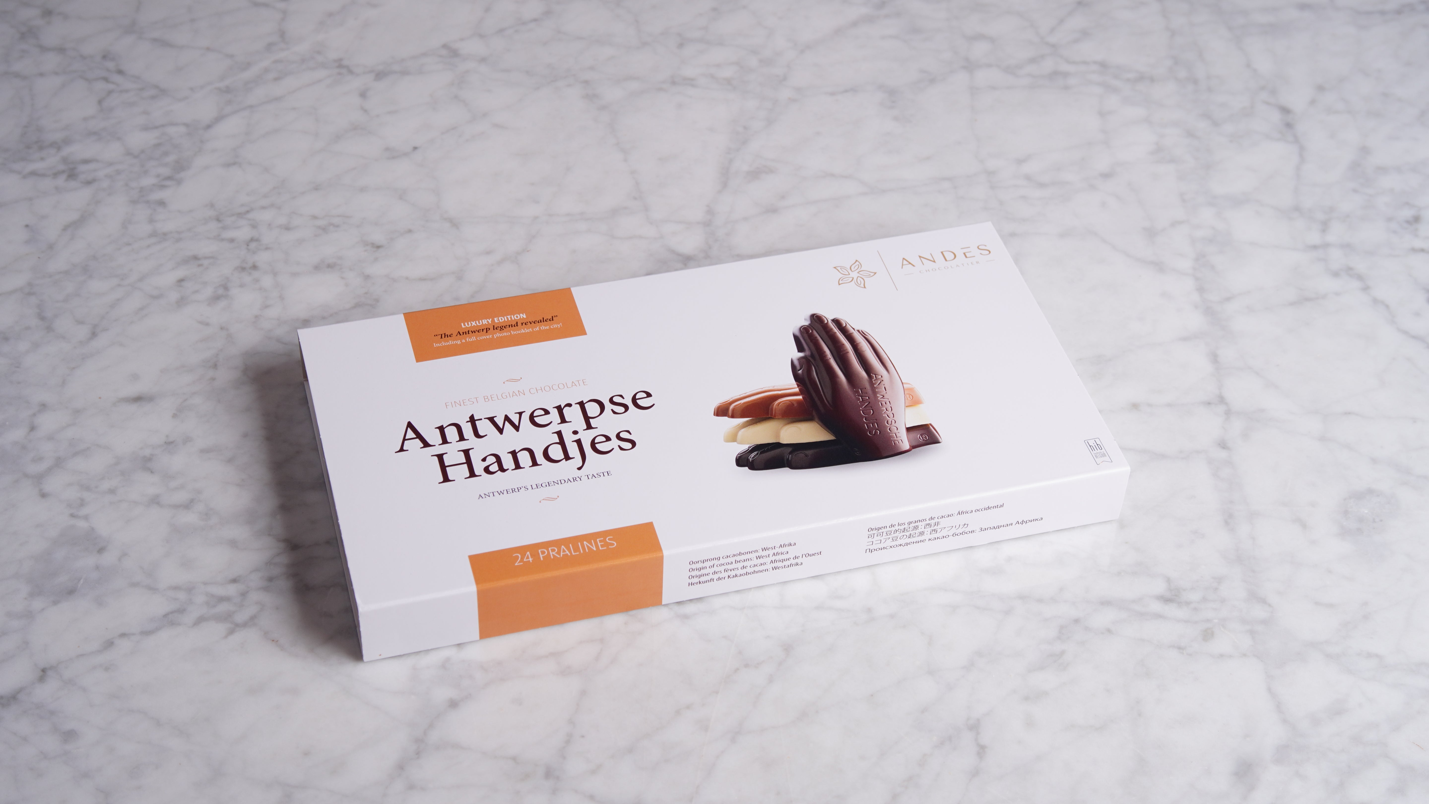 Antwerpse handjes pralines, 24 stuks