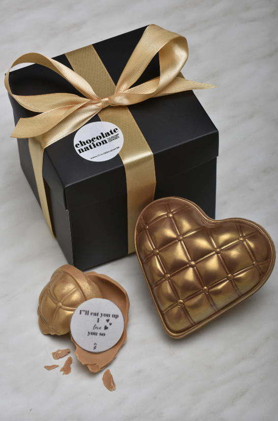 Fortune heart gold chocolade