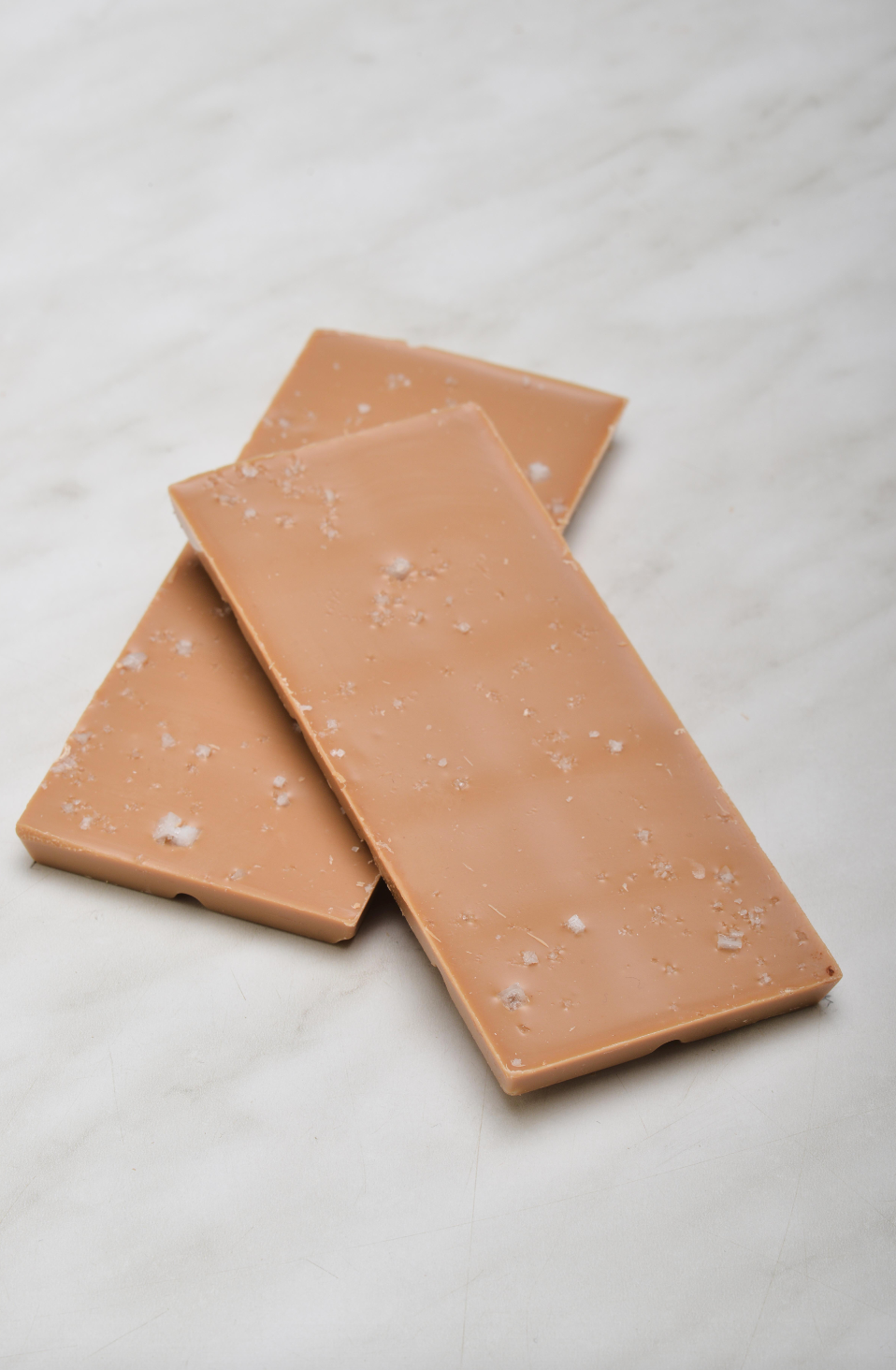 Chocoladereep met topping: zeezout - gold chocolade 45g