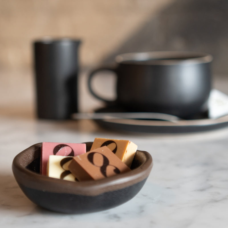 Logopralines in kleine oplage
