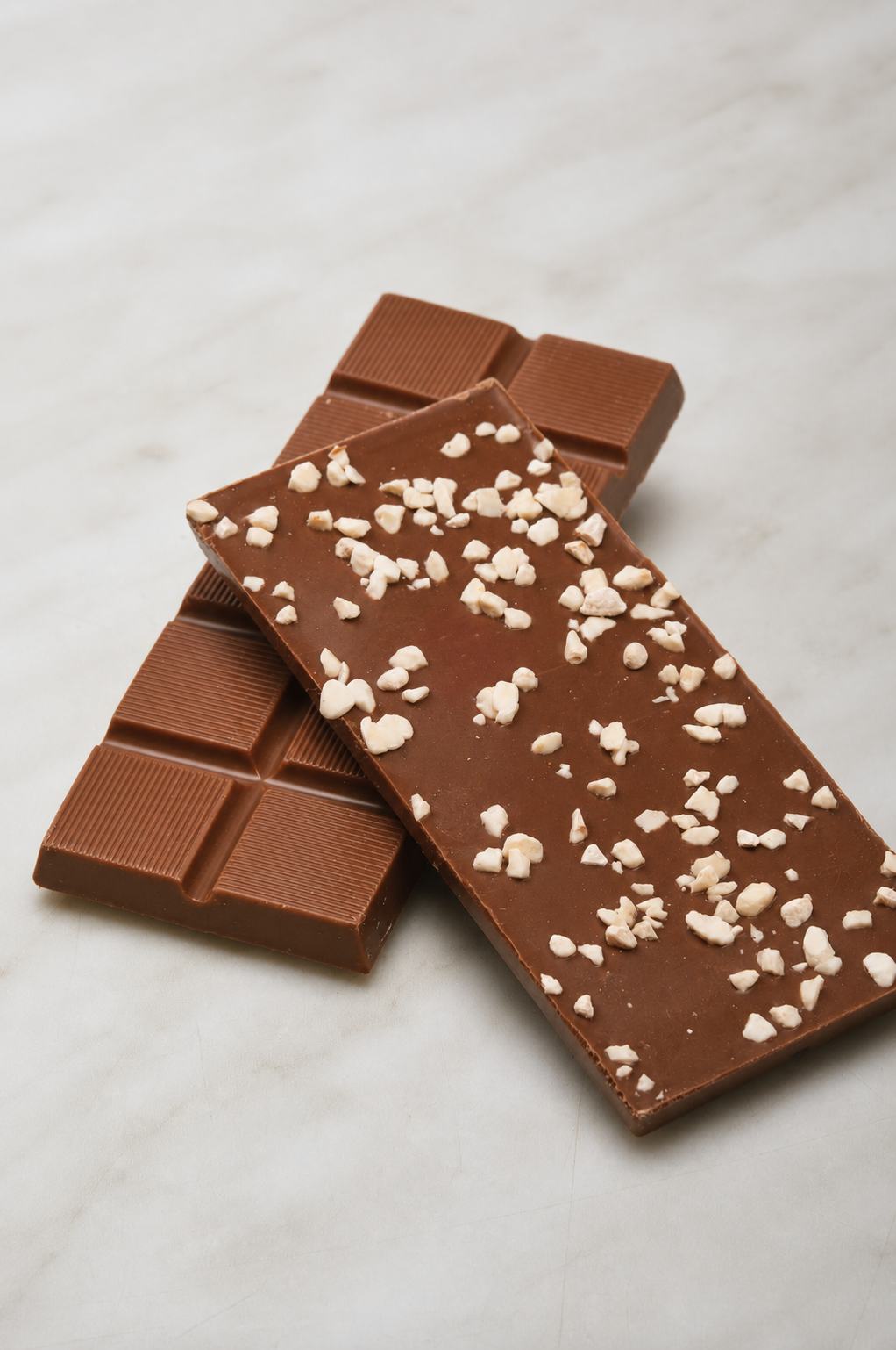Chocoladereep met topping: nougat - melkchocolade 45g