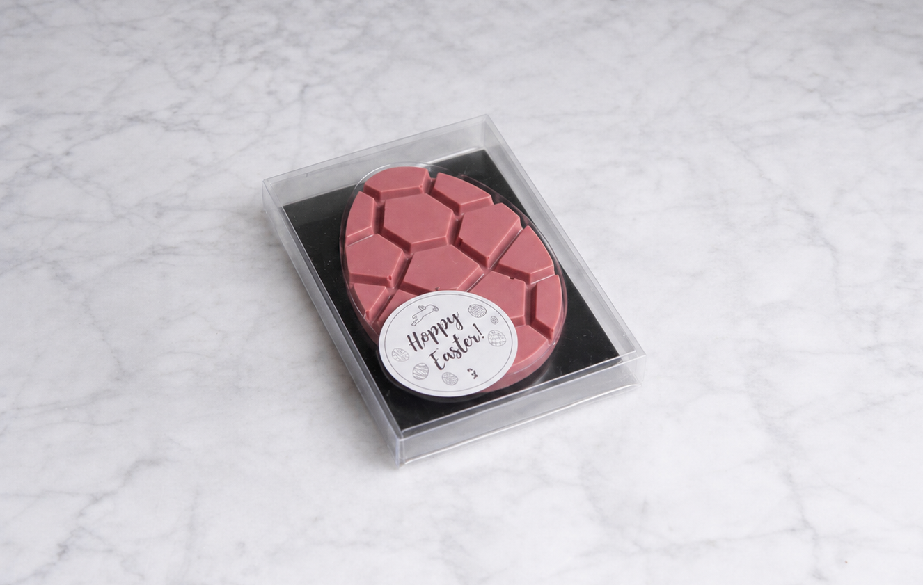 Paasei ruby chocoladereep