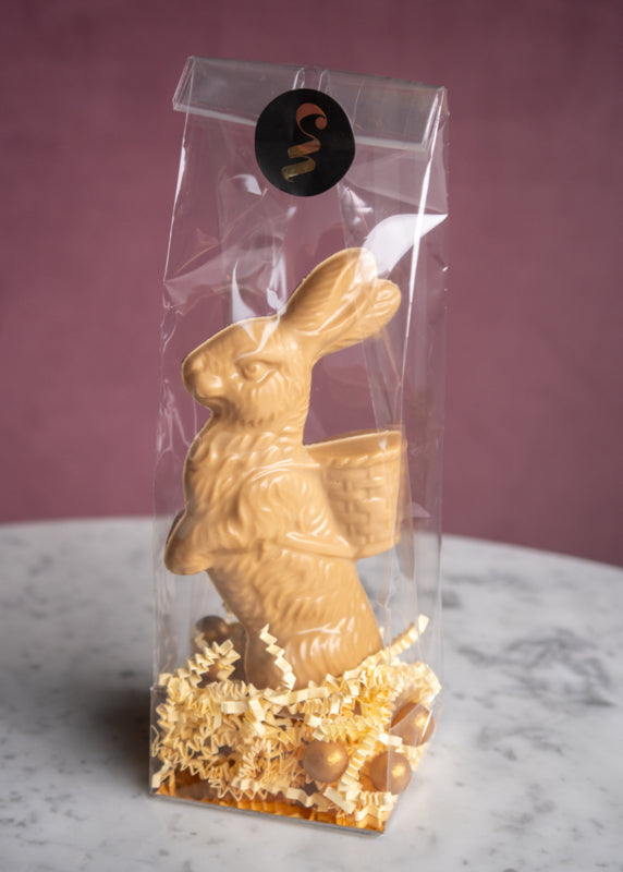 Paashaas Gold chocolade met pearls