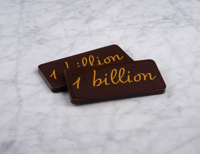 Chocoladereep met opdruk