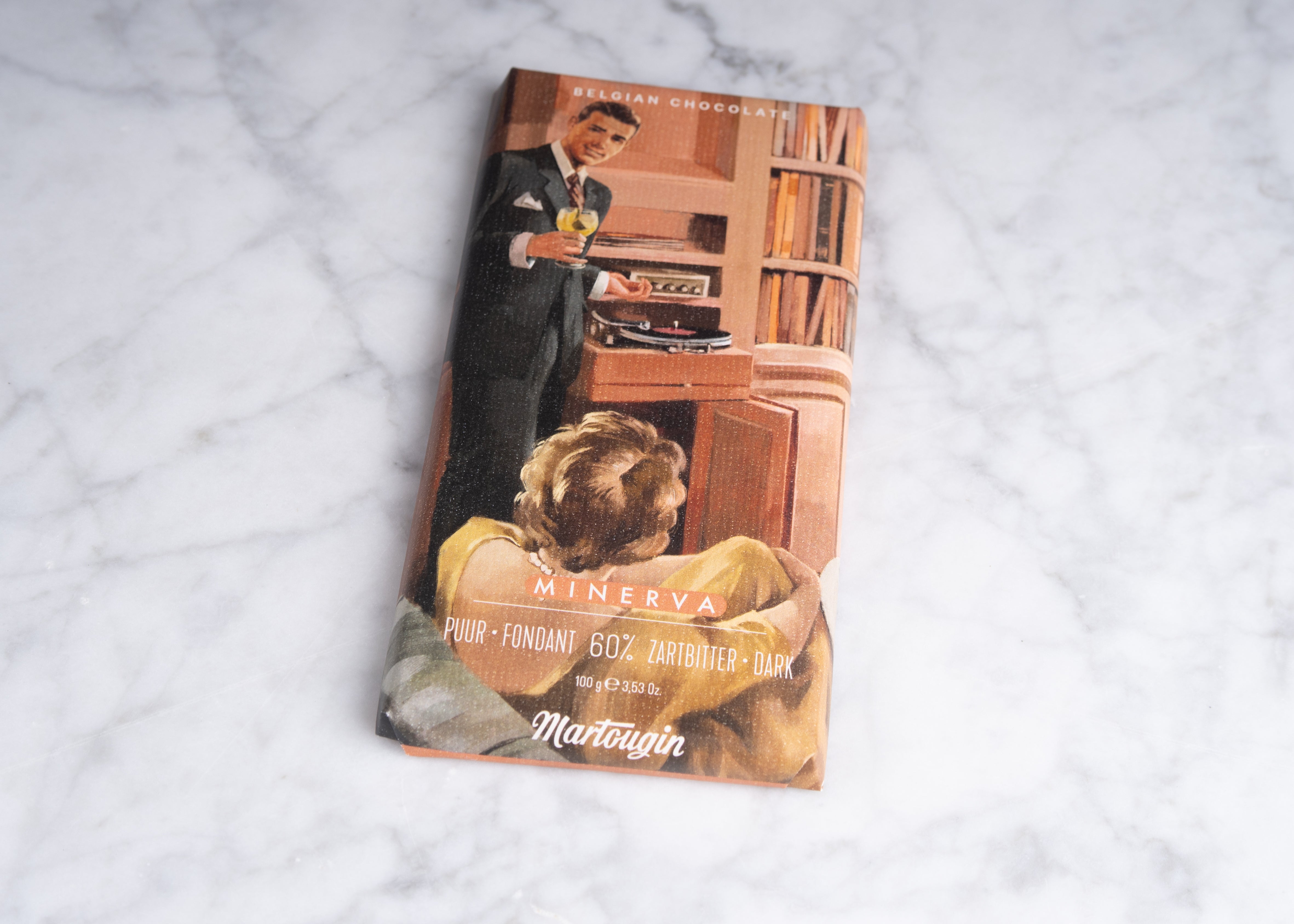 Minerva pure chocoladereep platenspeler