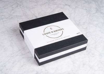 Louis d'Anvers: Luxedoos chocolade pralines met marsepeinvulling 392g