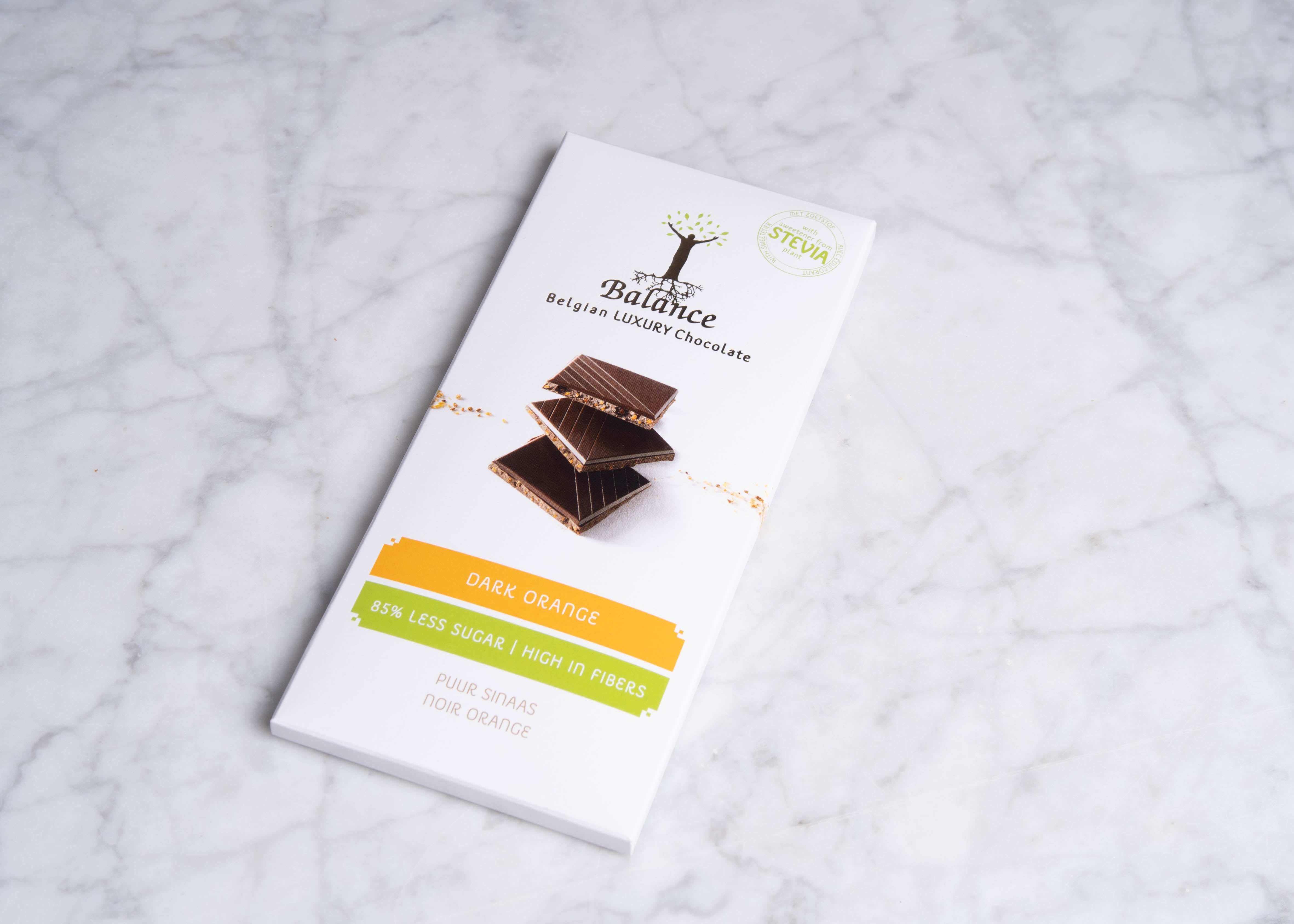 Stevia Luxe Tablet pure chocolade Sinaas 85g
