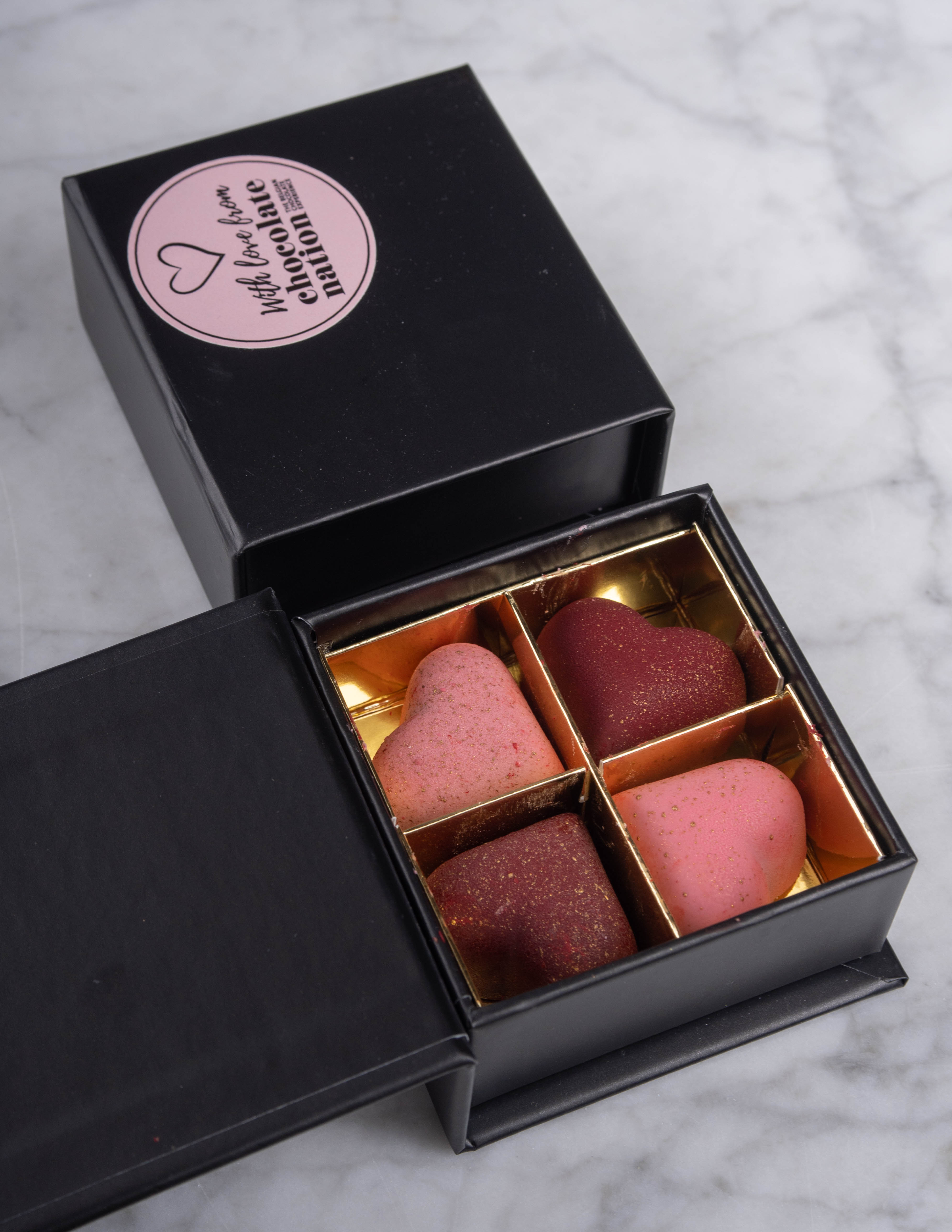 Luxebox mini gevulde hartjes