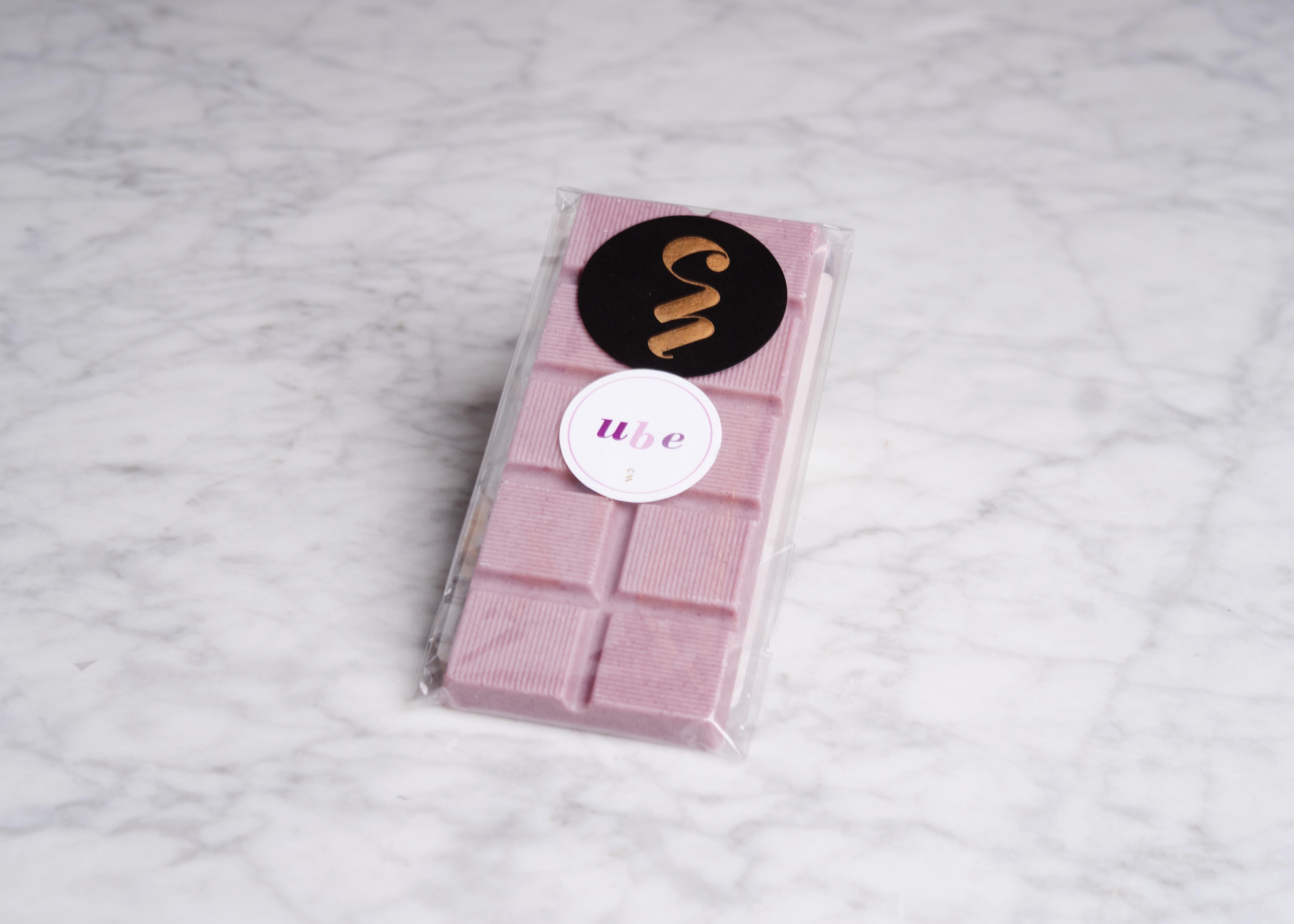 Chocoladereep special edition: Ube - witte chocolade 45g