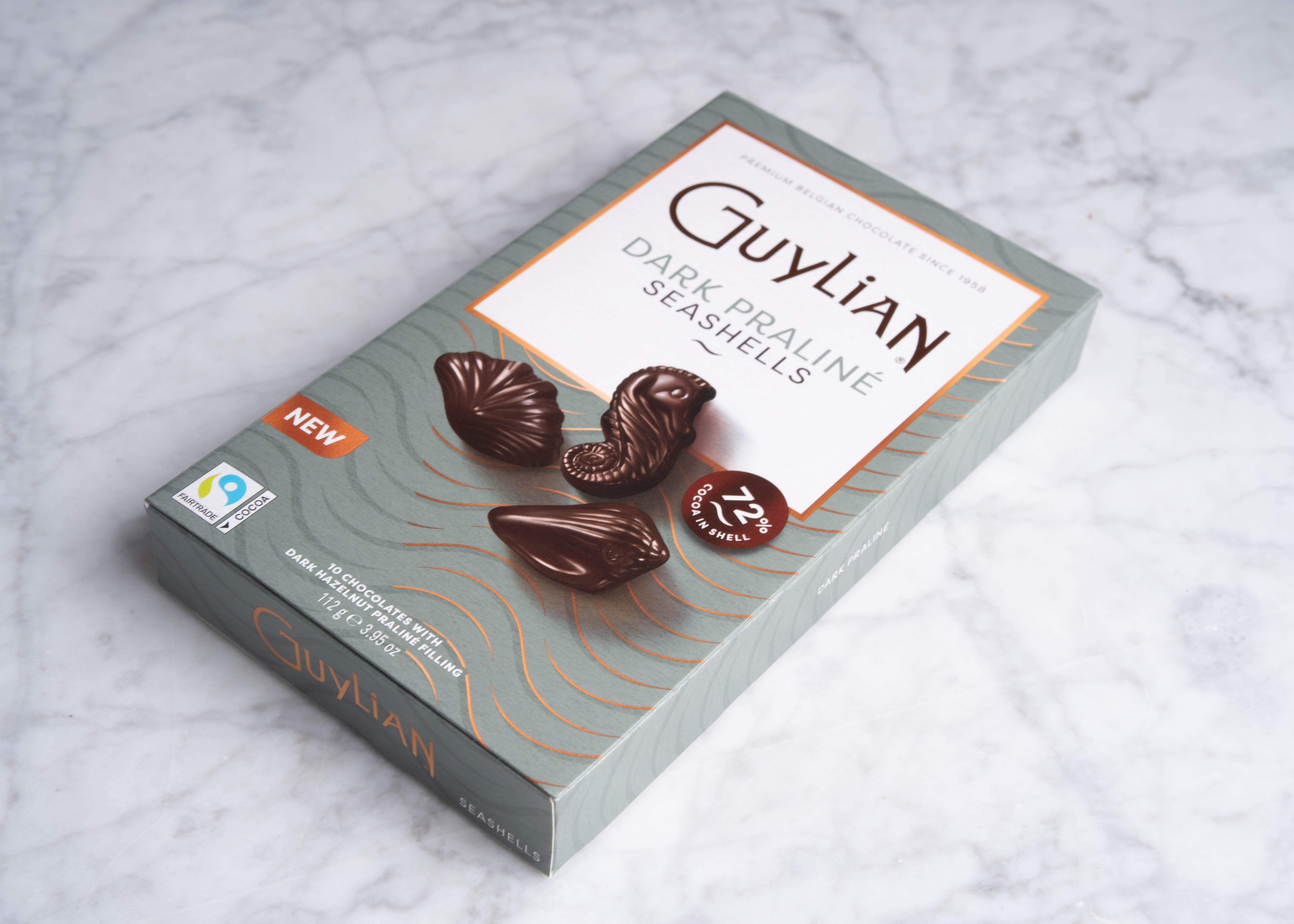 Guylian: Zeevruchten Dark praliné 112g