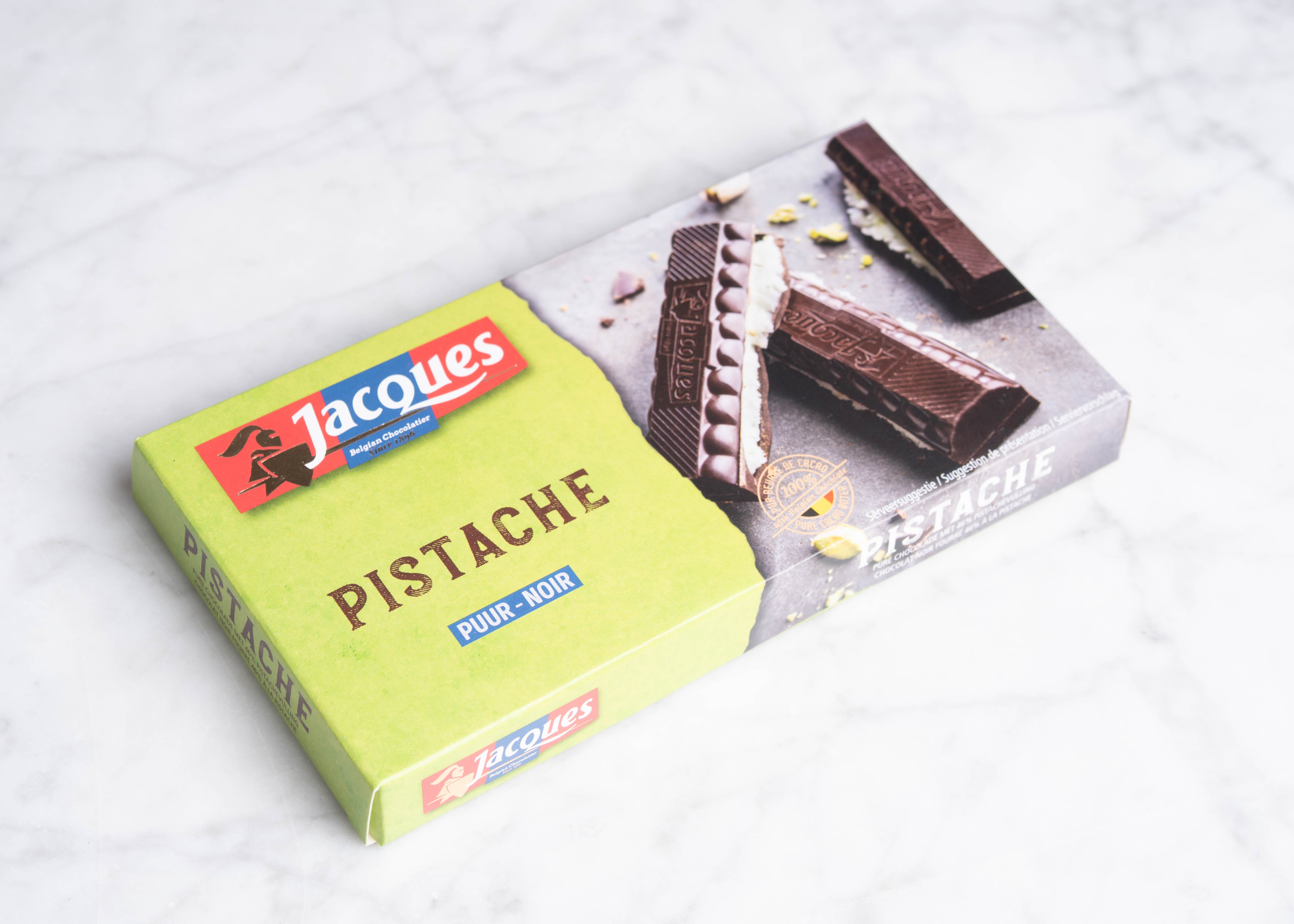 Gevulde tablet - pure chocolade pistache 200g