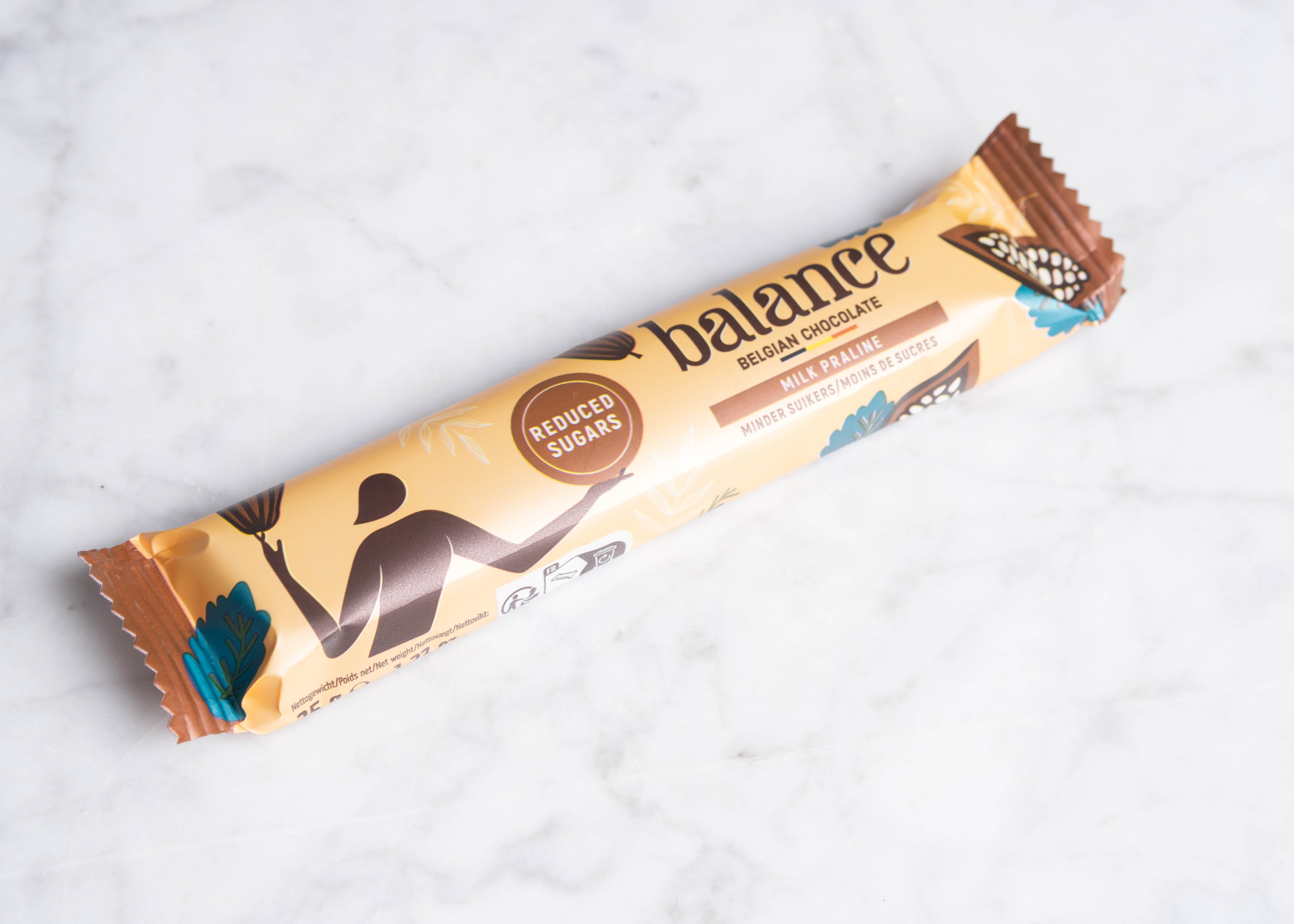 Melkchocoladereep praline 35g