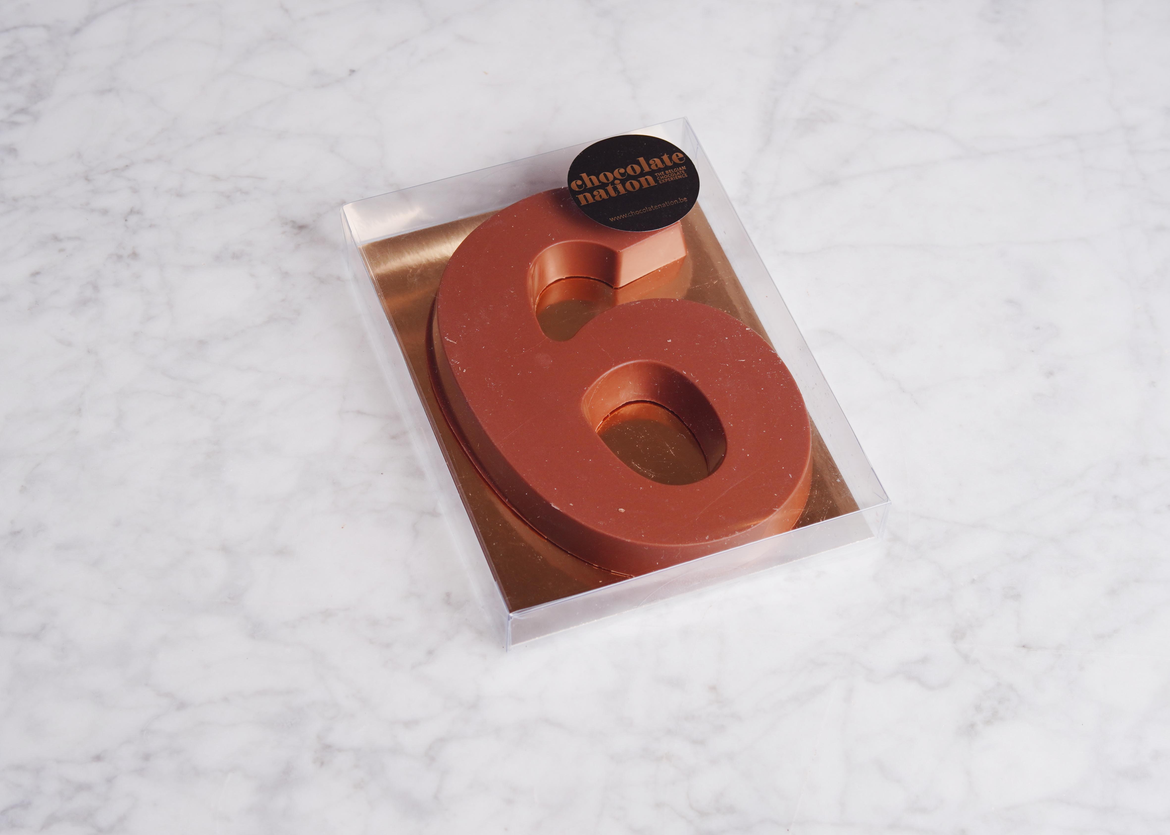 Cijfer melkchocolade 140 g 6