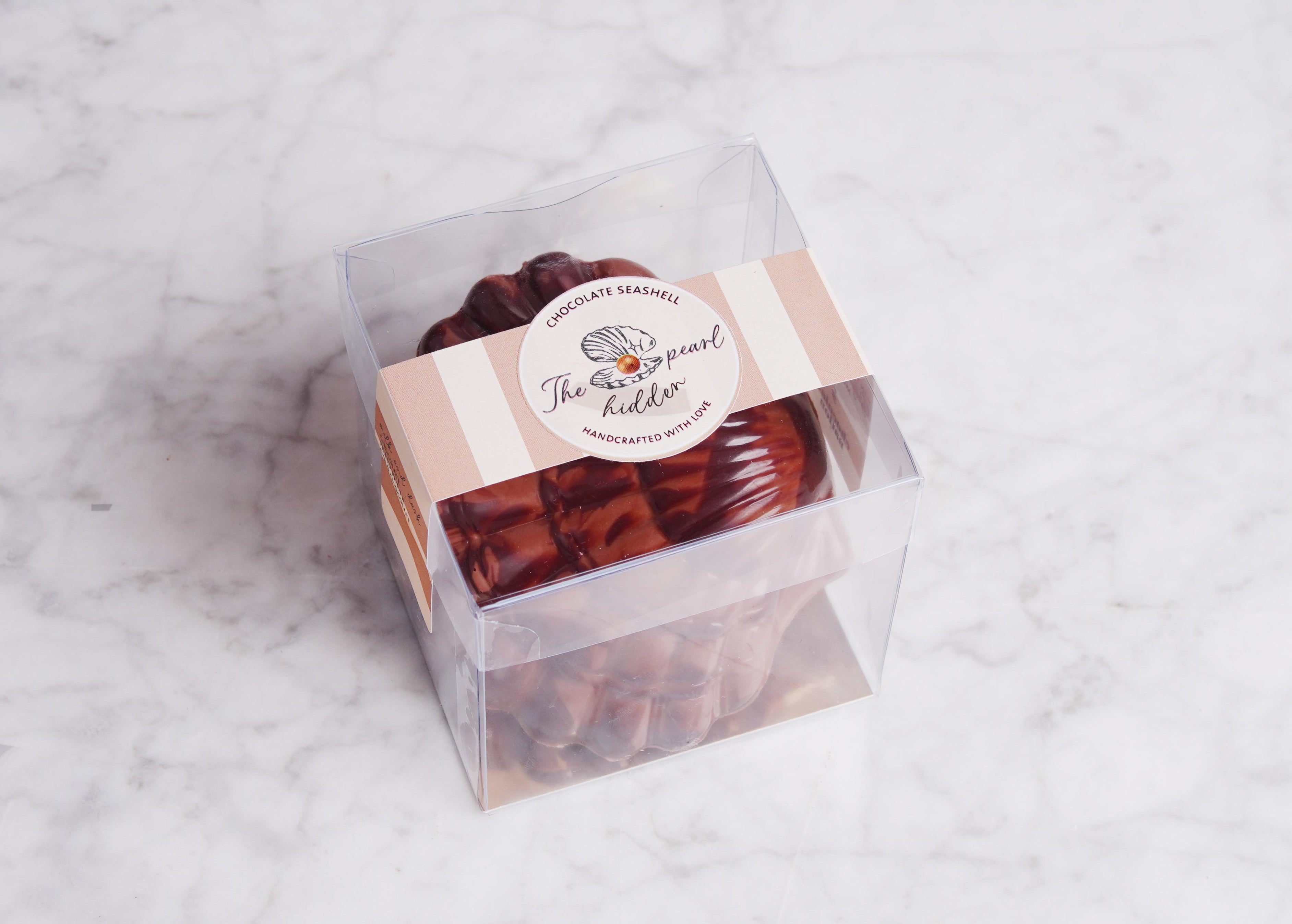 Chocolade schelp - Melkchocolade & Pure chocolade