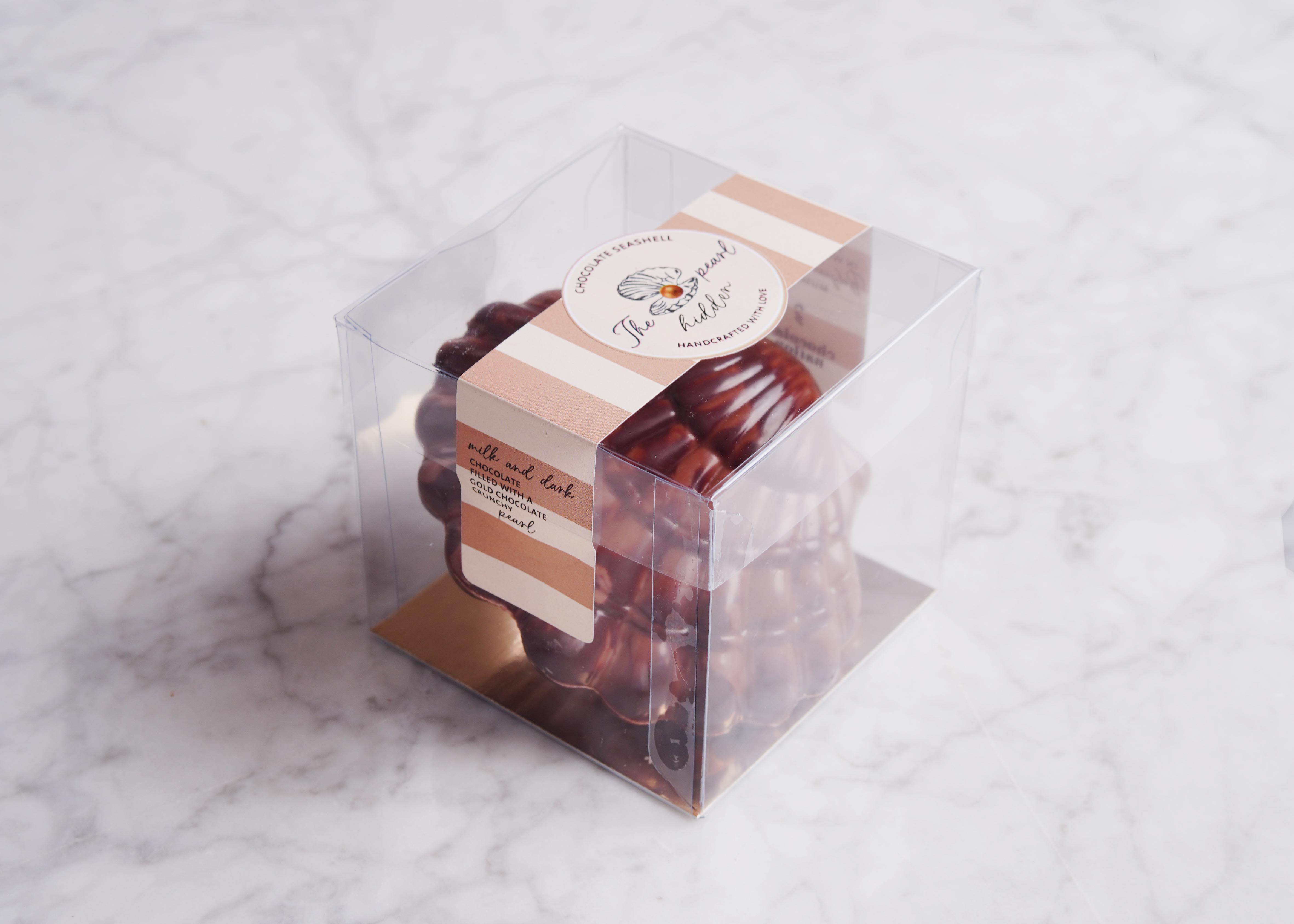 Chocolade schelp - Melkchocolade & Pure chocolade
