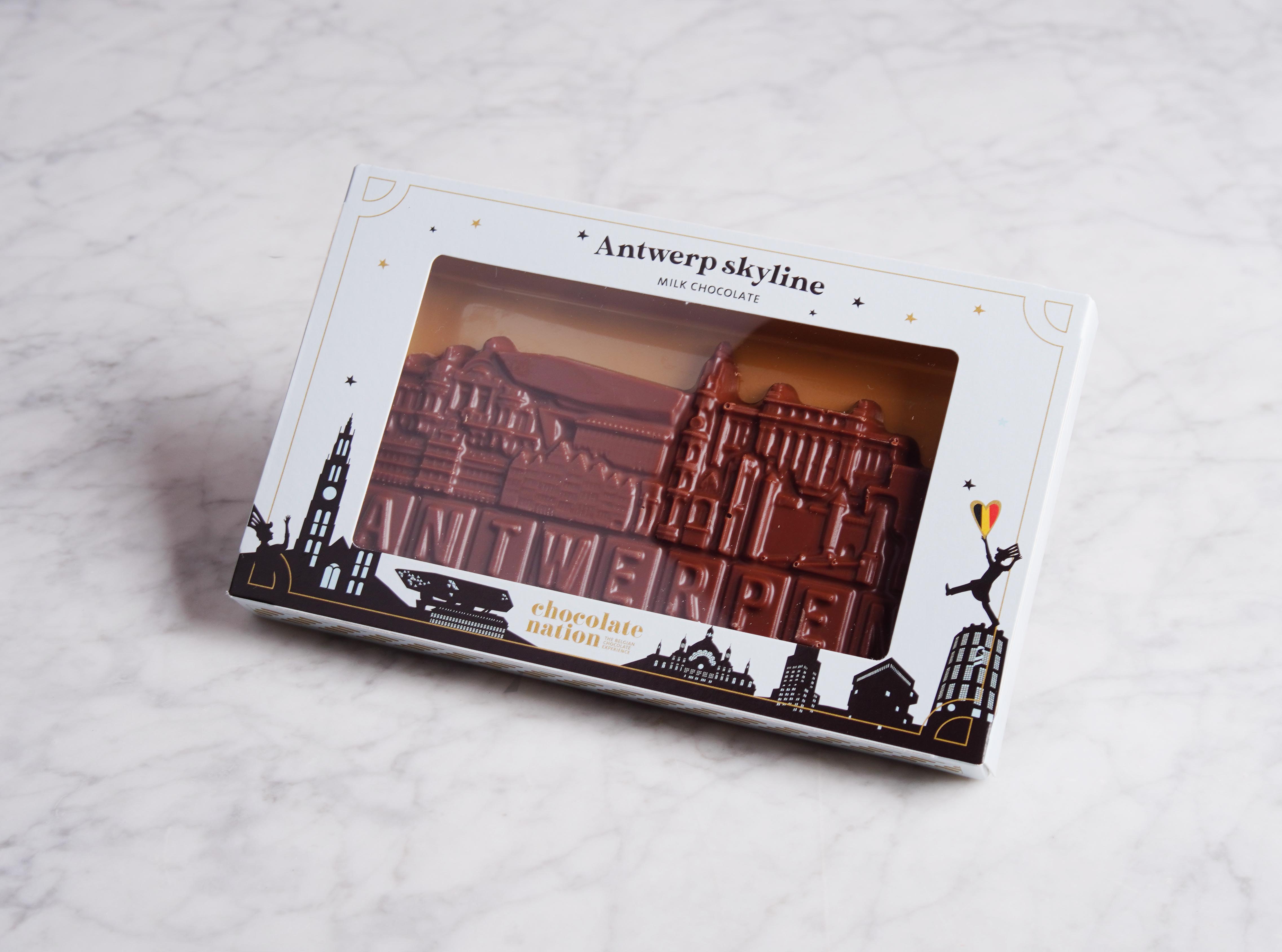 Skyline Antwerpen chocoladereep melkchocolade