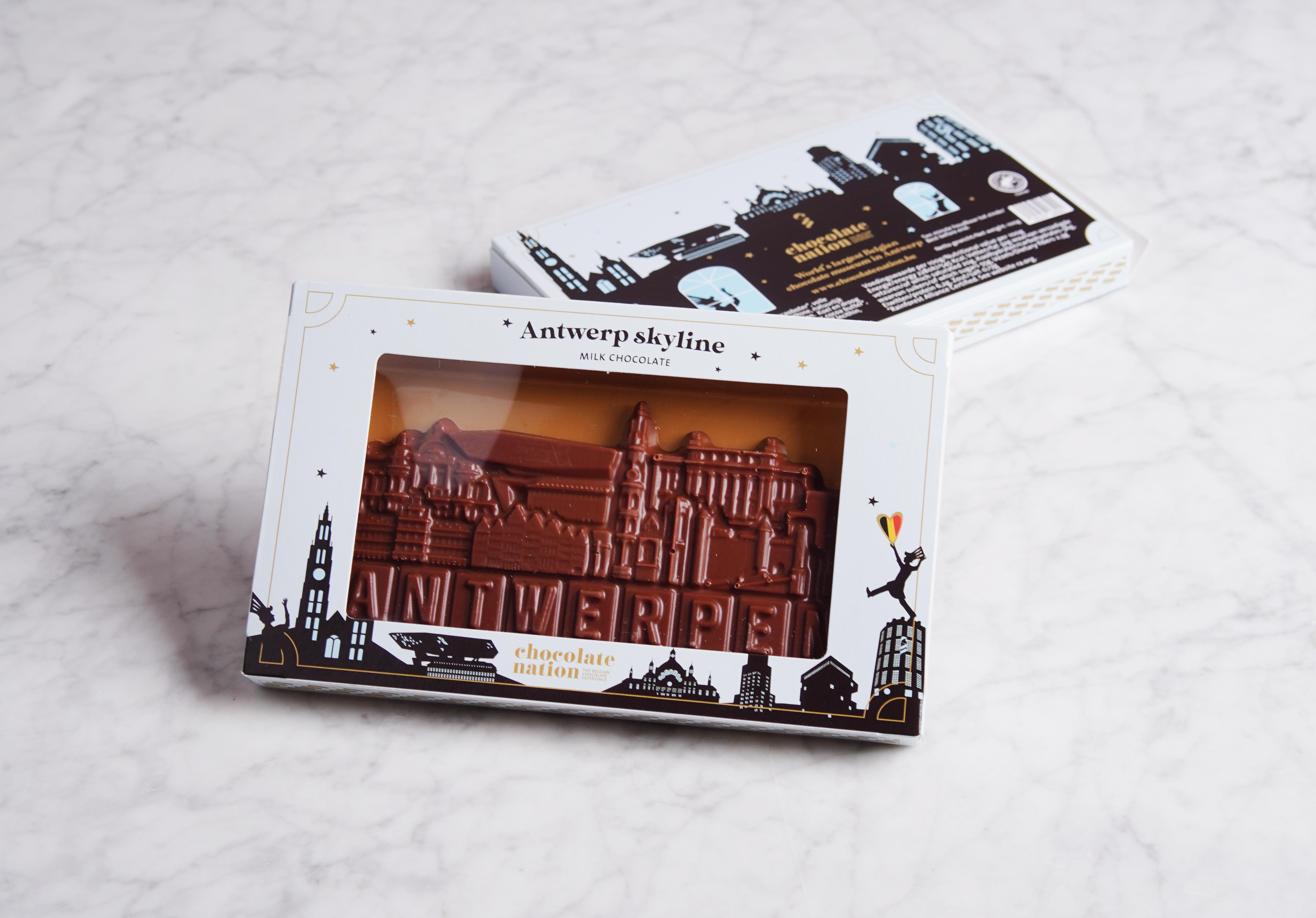 Skyline Antwerpen chocoladereep melkchocolade