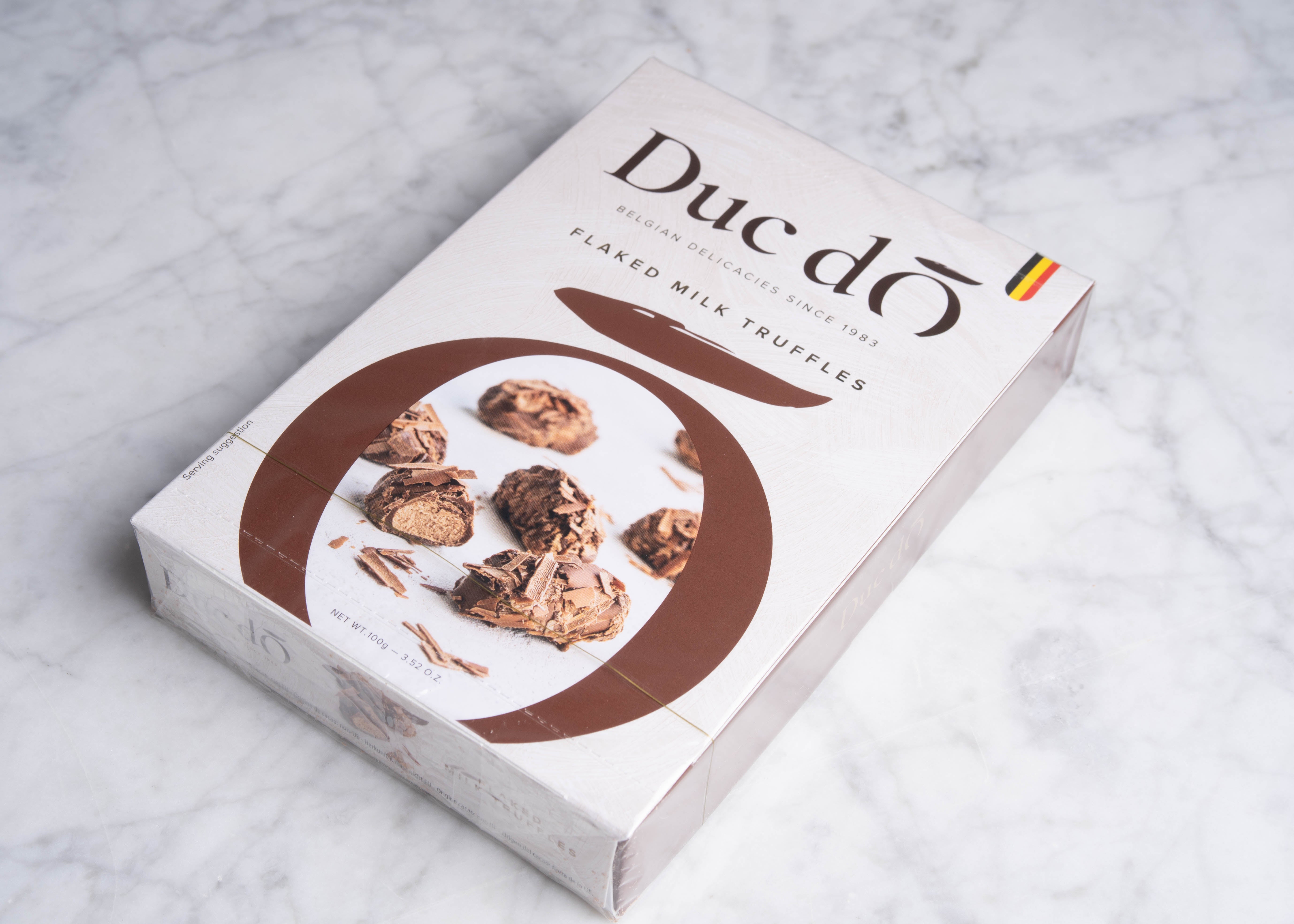 Duc d'O: Flaked milk chocolate truffles 100g