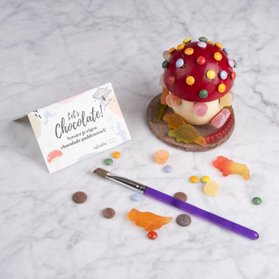 Chocolade paddenstoel knutselpakket-Chocolate Nation-Chocolate Nation