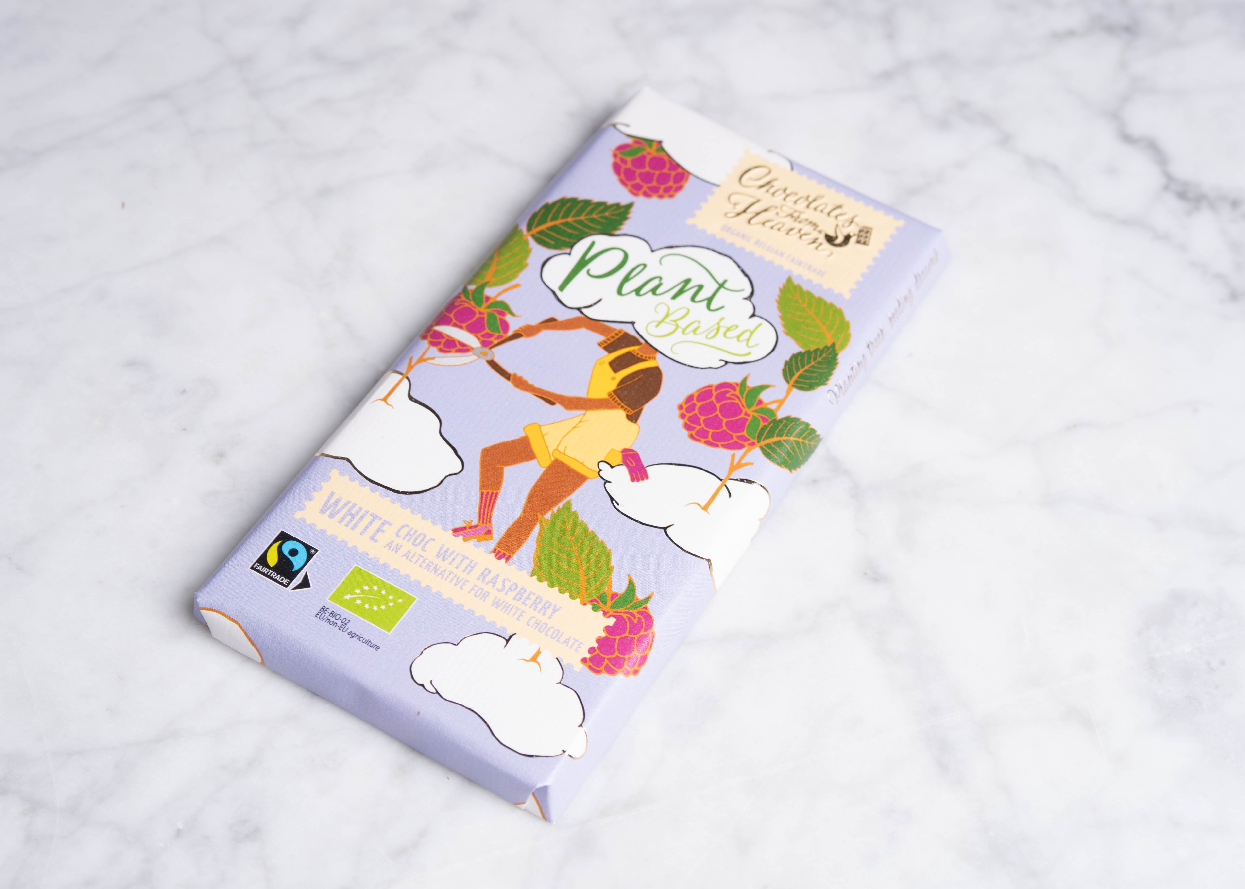 Plant-based White Choc Raspberry