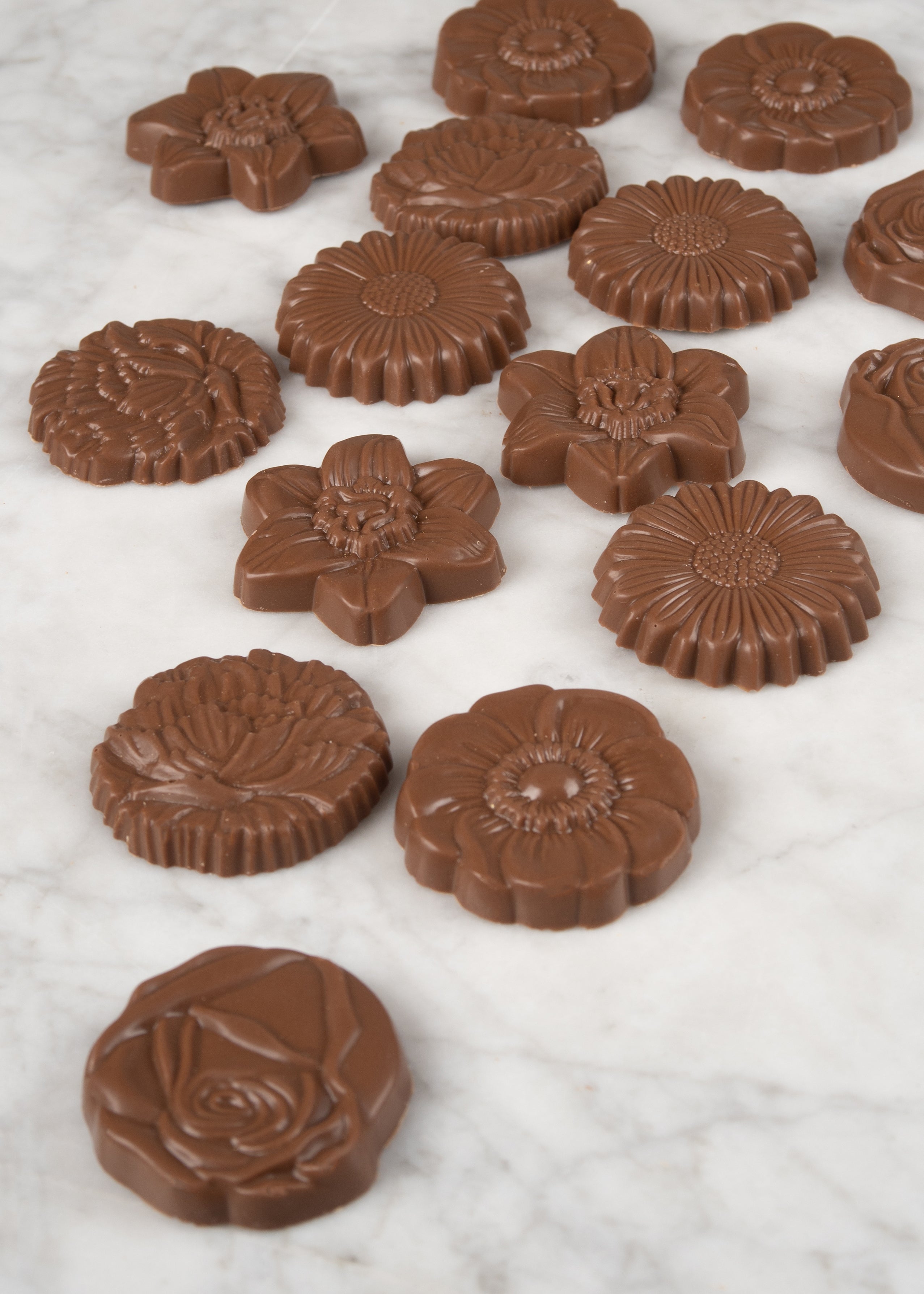 Bloemetjes melkchocolade 150g