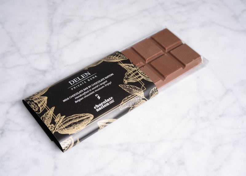 Chocoladereep met gepersonaliseerde wikkel
