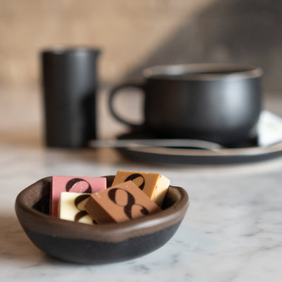 Logopralines in kleine oplage