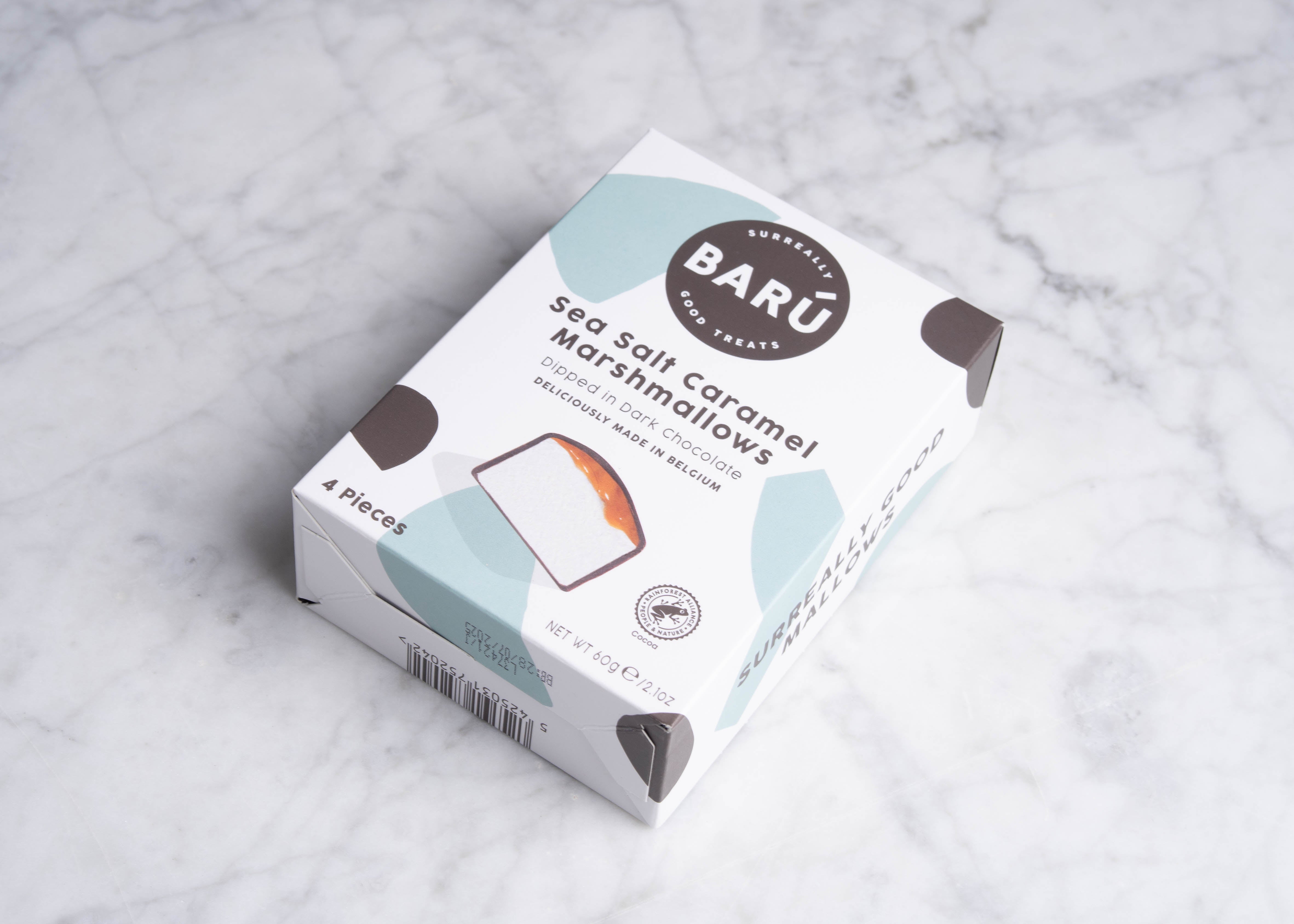 Marshmallow dark chocolate & sea salt caramel box