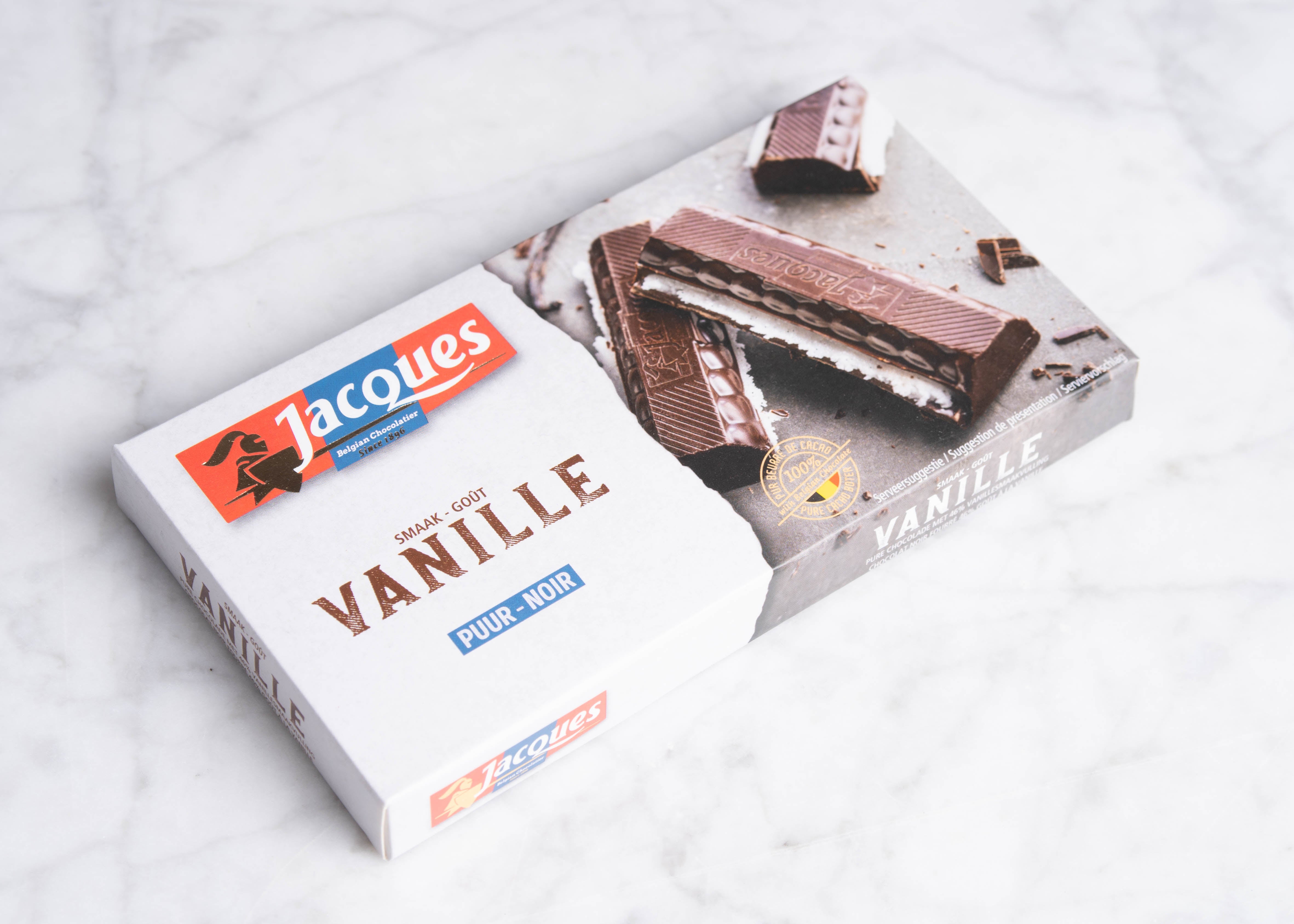 Gevulde tablet - pure chocolade vanille 200g