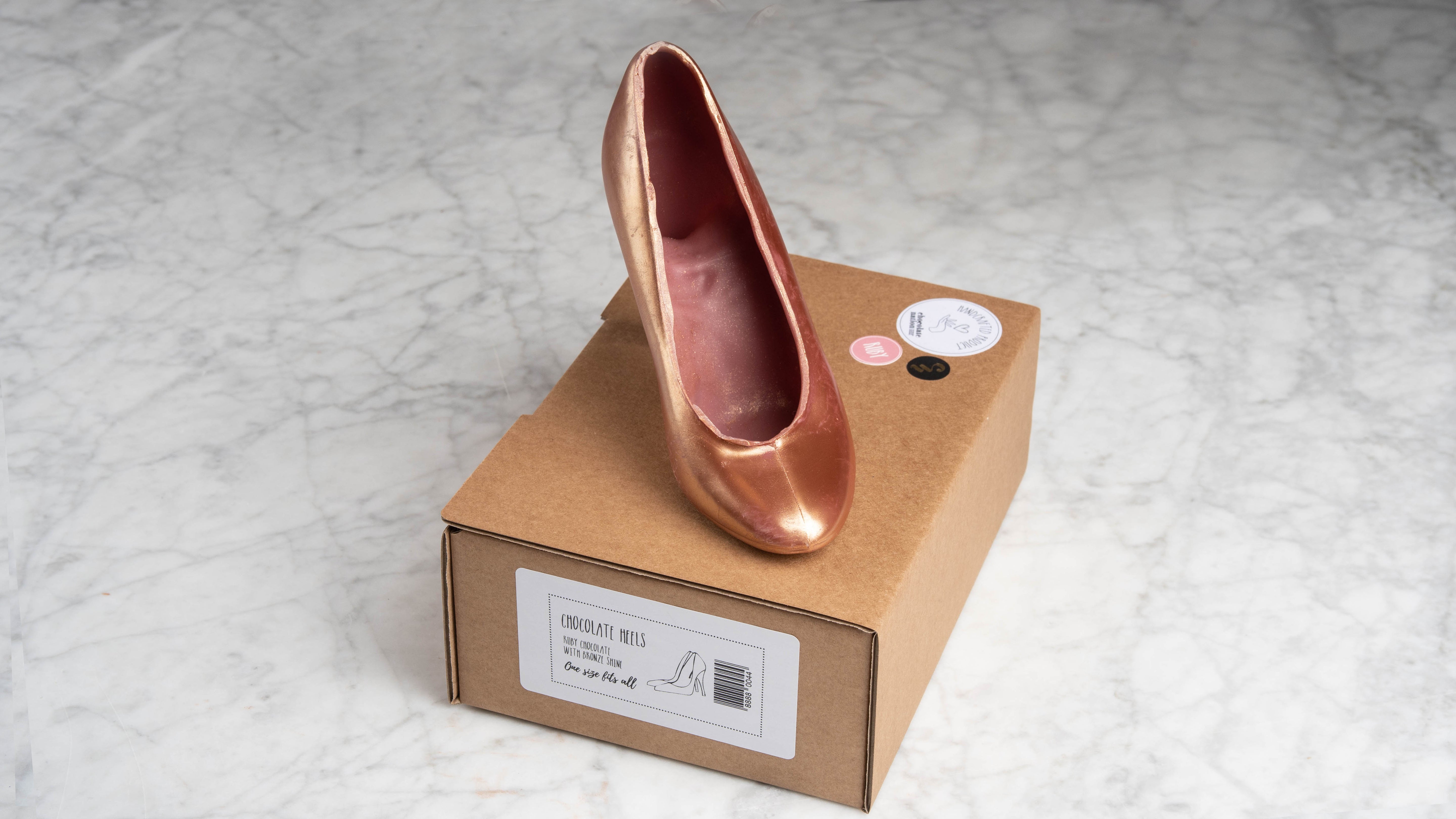 Pumps ruby chocolade