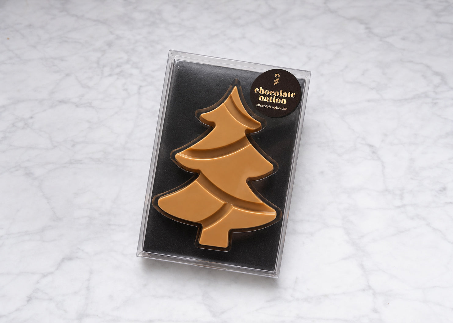 Kerstboom gold chocoladereep