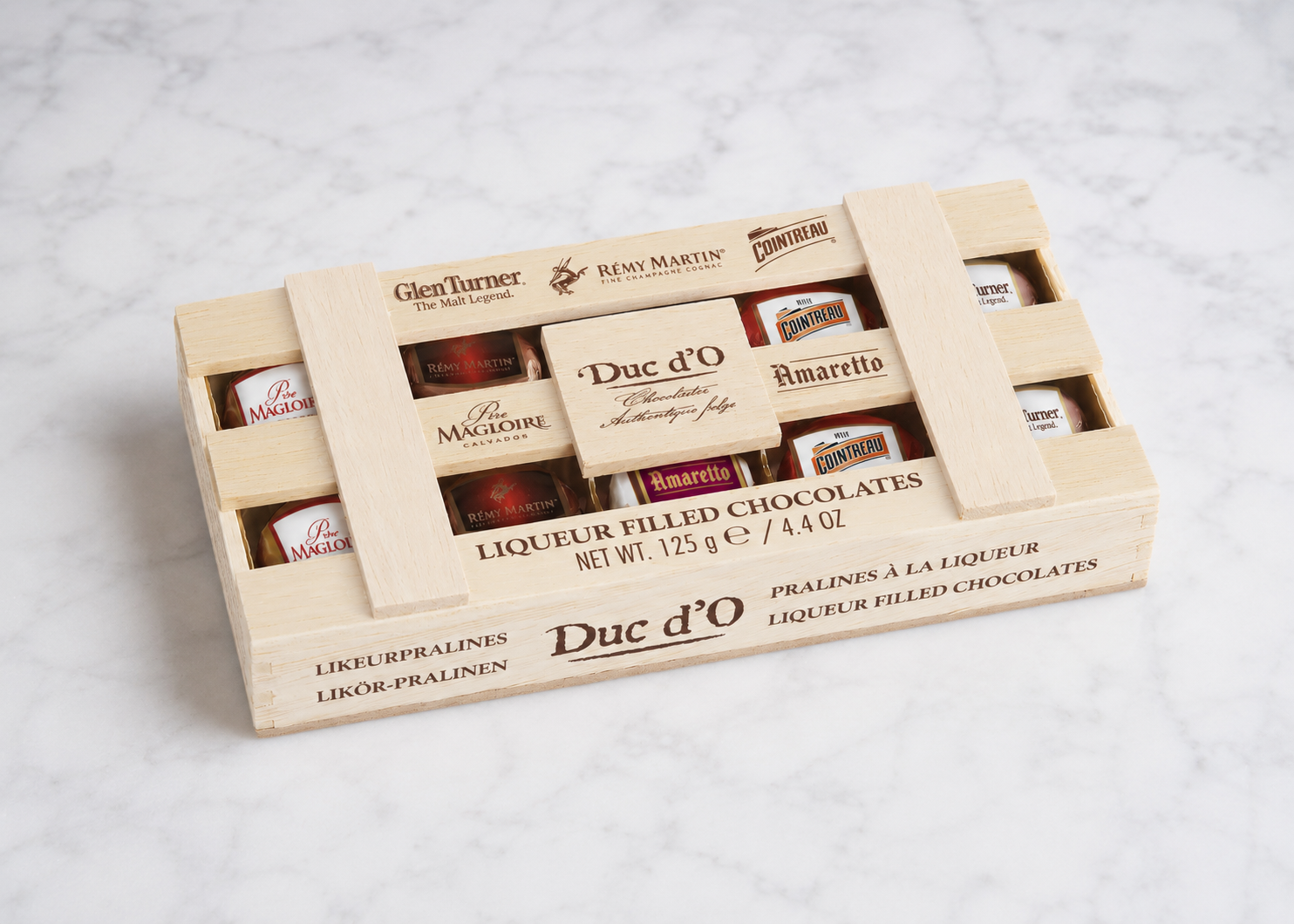 Duc d'O: Liquer filled chocolates 125g