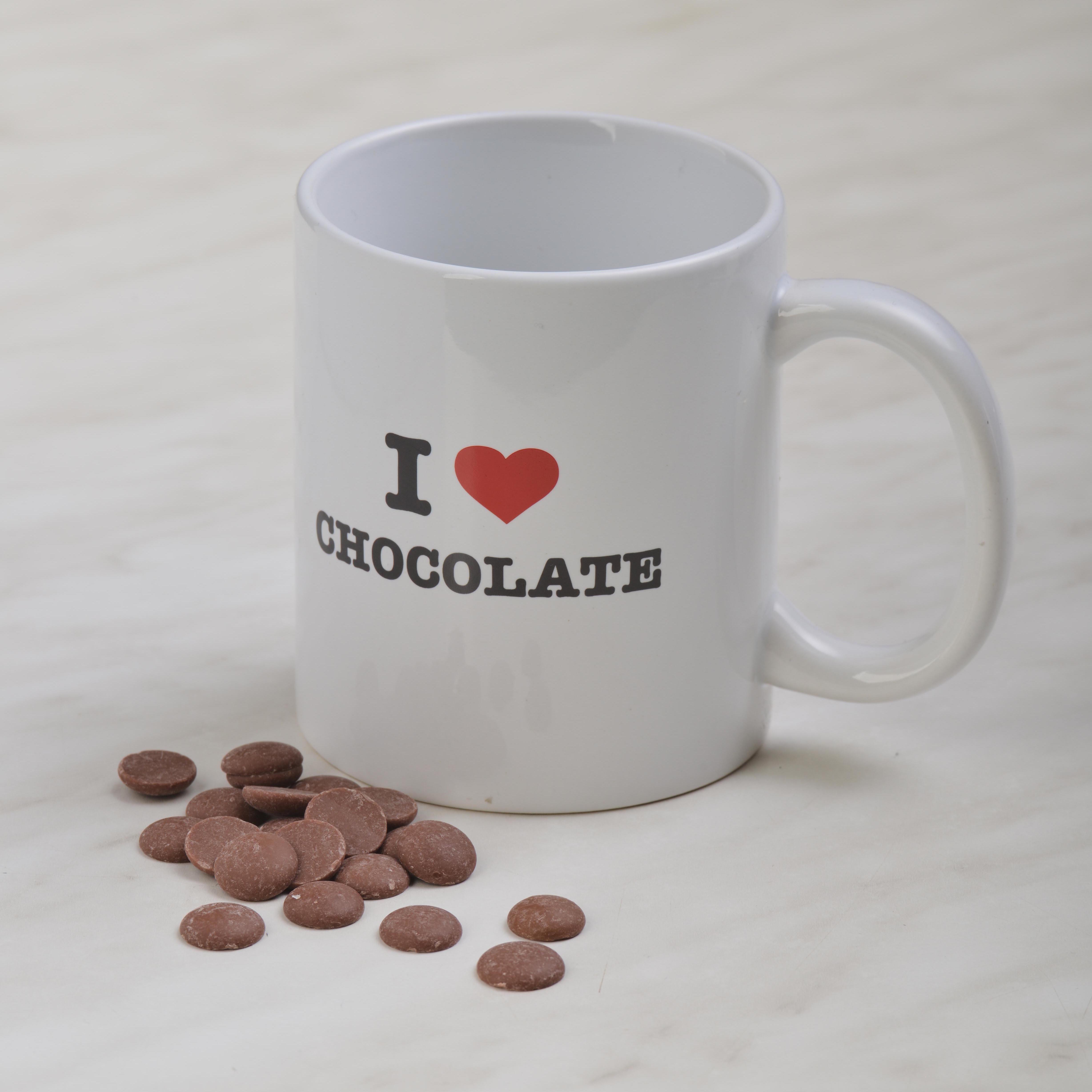 Mok - wit - I love chocolate