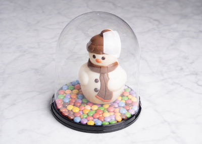 Sneeuwpop witte chocolade smartiemix