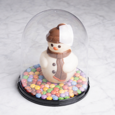Sneeuwpop witte chocolade smartiemix